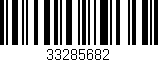 Código de barras (EAN, GTIN, SKU, ISBN): '33285682'