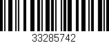 Código de barras (EAN, GTIN, SKU, ISBN): '33285742'