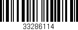 Código de barras (EAN, GTIN, SKU, ISBN): '33286114'