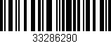 Código de barras (EAN, GTIN, SKU, ISBN): '33286290'