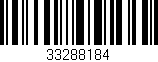 Código de barras (EAN, GTIN, SKU, ISBN): '33288184'