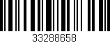 Código de barras (EAN, GTIN, SKU, ISBN): '33288658'
