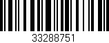 Código de barras (EAN, GTIN, SKU, ISBN): '33288751'