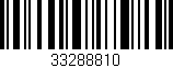 Código de barras (EAN, GTIN, SKU, ISBN): '33288810'