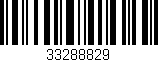 Código de barras (EAN, GTIN, SKU, ISBN): '33288829'