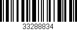 Código de barras (EAN, GTIN, SKU, ISBN): '33288834'
