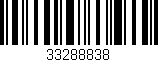 Código de barras (EAN, GTIN, SKU, ISBN): '33288838'