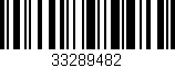 Código de barras (EAN, GTIN, SKU, ISBN): '33289482'