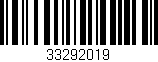 Código de barras (EAN, GTIN, SKU, ISBN): '33292019'
