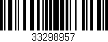 Código de barras (EAN, GTIN, SKU, ISBN): '33298957'