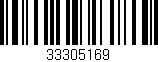 Código de barras (EAN, GTIN, SKU, ISBN): '33305169'