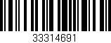 Código de barras (EAN, GTIN, SKU, ISBN): '33314691'