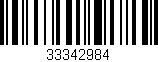 Código de barras (EAN, GTIN, SKU, ISBN): '33342984'