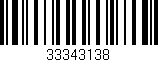 Código de barras (EAN, GTIN, SKU, ISBN): '33343138'