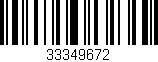 Código de barras (EAN, GTIN, SKU, ISBN): '33349672'