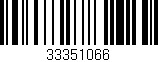 Código de barras (EAN, GTIN, SKU, ISBN): '33351066'