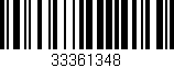 Código de barras (EAN, GTIN, SKU, ISBN): '33361348'