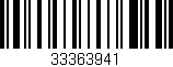 Código de barras (EAN, GTIN, SKU, ISBN): '33363941'