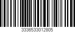 Código de barras (EAN, GTIN, SKU, ISBN): '3336533012805'