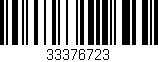 Código de barras (EAN, GTIN, SKU, ISBN): '33376723'