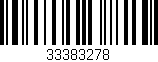 Código de barras (EAN, GTIN, SKU, ISBN): '33383278'