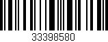 Código de barras (EAN, GTIN, SKU, ISBN): '33398580'