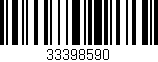 Código de barras (EAN, GTIN, SKU, ISBN): '33398590'
