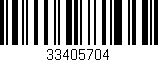 Código de barras (EAN, GTIN, SKU, ISBN): '33405704'