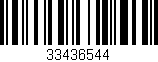 Código de barras (EAN, GTIN, SKU, ISBN): '33436544'