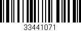 Código de barras (EAN, GTIN, SKU, ISBN): '33441071'