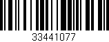 Código de barras (EAN, GTIN, SKU, ISBN): '33441077'
