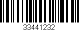 Código de barras (EAN, GTIN, SKU, ISBN): '33441232'