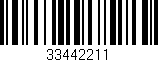 Código de barras (EAN, GTIN, SKU, ISBN): '33442211'