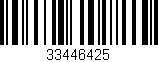 Código de barras (EAN, GTIN, SKU, ISBN): '33446425'