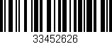 Código de barras (EAN, GTIN, SKU, ISBN): '33452626'