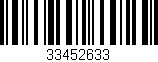 Código de barras (EAN, GTIN, SKU, ISBN): '33452633'