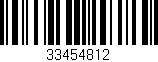 Código de barras (EAN, GTIN, SKU, ISBN): '33454812'