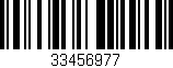 Código de barras (EAN, GTIN, SKU, ISBN): '33456977'