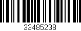 Código de barras (EAN, GTIN, SKU, ISBN): '33485238'