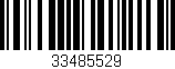 Código de barras (EAN, GTIN, SKU, ISBN): '33485529'