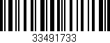 Código de barras (EAN, GTIN, SKU, ISBN): '33491733'