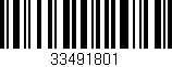Código de barras (EAN, GTIN, SKU, ISBN): '33491801'