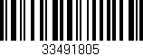 Código de barras (EAN, GTIN, SKU, ISBN): '33491805'