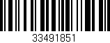 Código de barras (EAN, GTIN, SKU, ISBN): '33491851'
