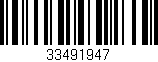 Código de barras (EAN, GTIN, SKU, ISBN): '33491947'