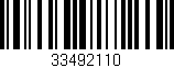 Código de barras (EAN, GTIN, SKU, ISBN): '33492110'