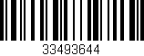 Código de barras (EAN, GTIN, SKU, ISBN): '33493644'
