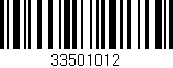 Código de barras (EAN, GTIN, SKU, ISBN): '33501012'