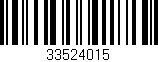 Código de barras (EAN, GTIN, SKU, ISBN): '33524015'