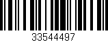 Código de barras (EAN, GTIN, SKU, ISBN): '33544497'